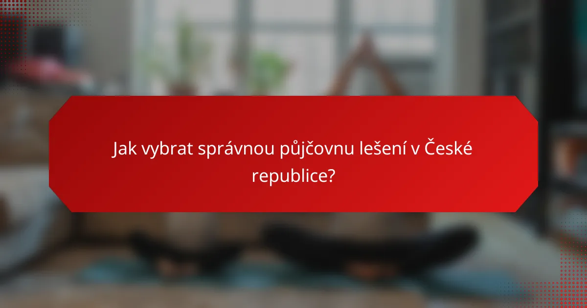 Jak vybrat správnou půjčovnu lešení v České republice?