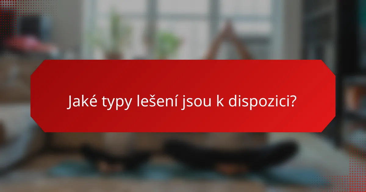 Jaké typy lešení jsou k dispozici?